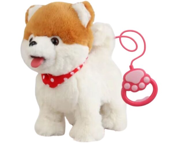 Perro Peluche Para Niños Camina Mueve La Cola Y Saca Lengua - Imagen 3