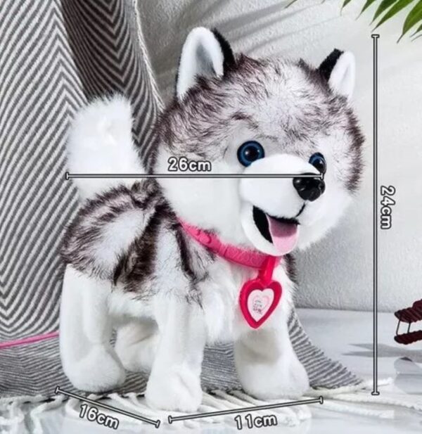 Perro Peluche Para Niños Camina Mueve La Cola Y Saca Lengua - Imagen 4