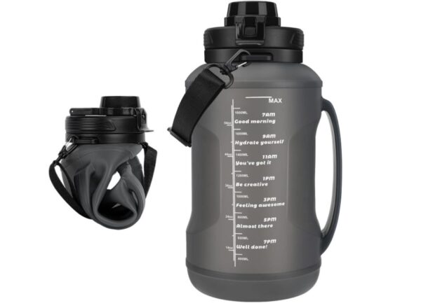 Botella Agua 2 Litros Botilito Silicona Plegable Hidratacion