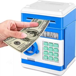 Alcancia Electronica Roba Billetes Caja Fuerte Con Clave
