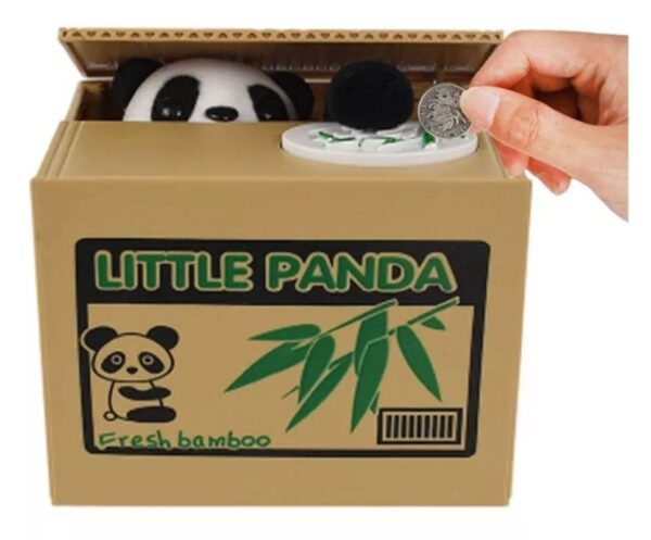 Alcancia De Gato O Panda Roba Monedas Animada Electronica - Imagen 2