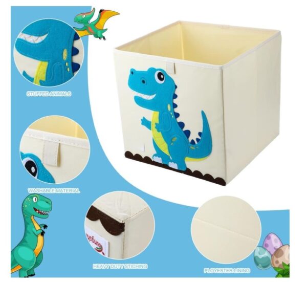 Caja Almacenamiento Juguetes Plegable Infantil Dinosaurio - Imagen 2