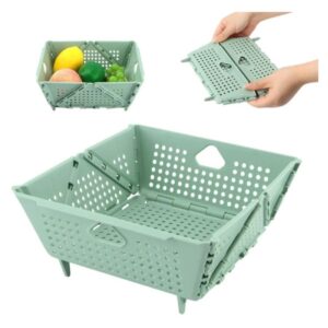 Cesta De Almacenamiento Colador Plegable Multiusos