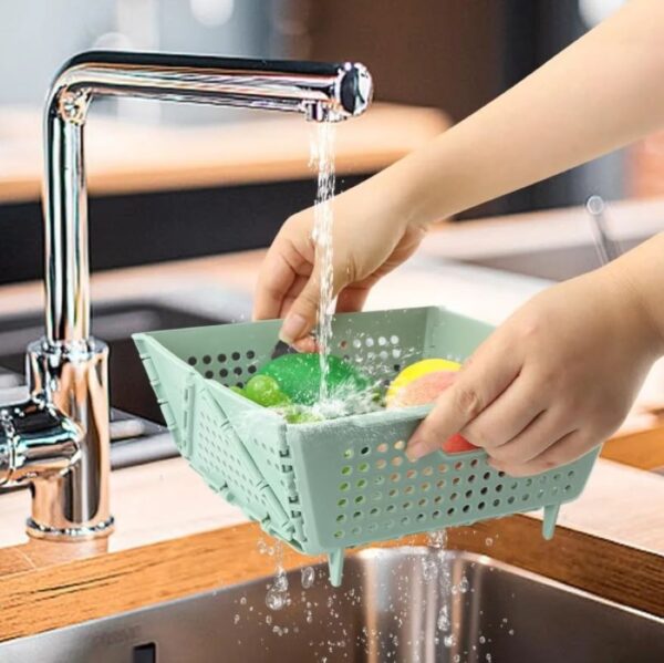 Cesta De Almacenamiento Colador Plegable Multiusos - Imagen 6