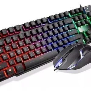 Combo Gamer Teclado Luces Y Mouse Luces Ergonomico CMK-188