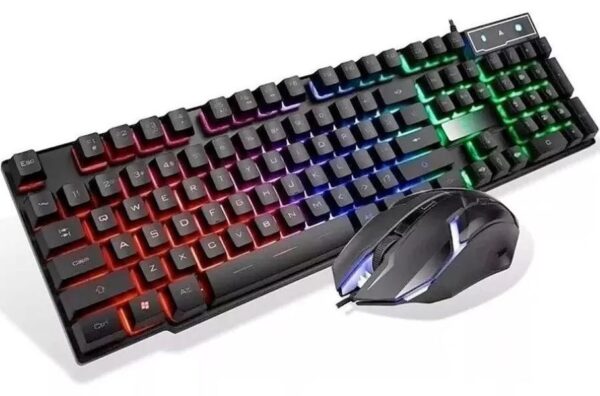 Combo Gamer Teclado Luces Y Mouse Luces Ergonomico CMK-188