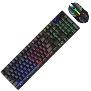Combo J37 Teclado Gamer Y Mouse Retroiluminado
