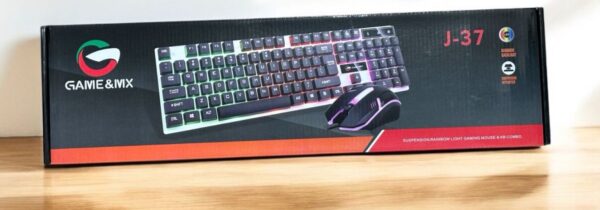 Combo J37 Teclado Gamer Y Mouse Retroiluminado - Imagen 3