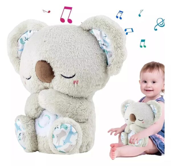 Peluche Koala Que Respira Recargable Con Luz Y Sonido - Imagen 2
