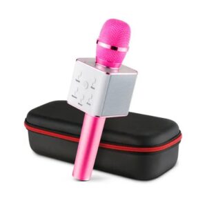 Microfono Karaoke Bluetooth Con Estuche Q7 Portatil Parlante