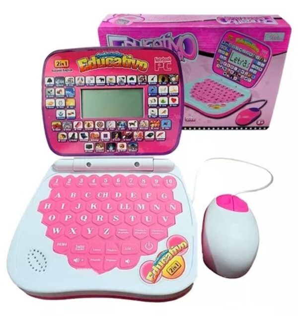 Mini Computador Portatil Mouse Didactico Infantil Educativo - Imagen 3