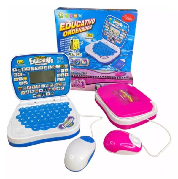 Mini Computador Portatil Mouse Didactico Infantil Educativo - Imagen 2