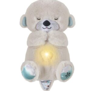 Peluche Nutria Que Respira Y Tranquiliza Sonido Anti Estres Beige