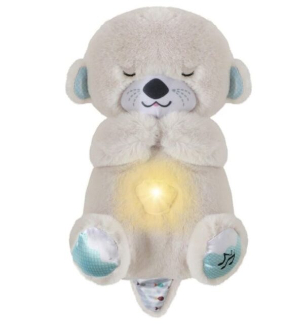 Peluche Nutria Que Respira Y Tranquiliza Sonido Anti Estres Beige
