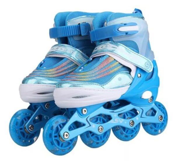 Patines En Linea Expandibles Talla M Con Kit Seguridad - Imagen 2