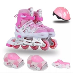 Patines En Linea Expandibles Talla M Con Kit Seguridad