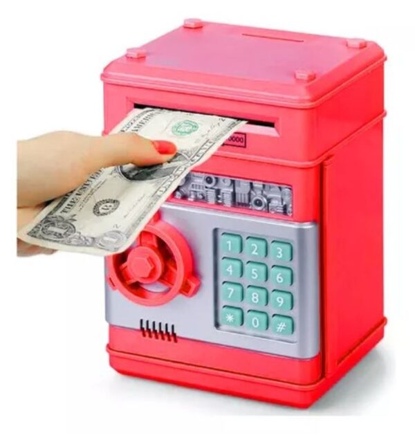 Alcancia Electronica Roba Billetes Caja Fuerte Con Clave - Imagen 2