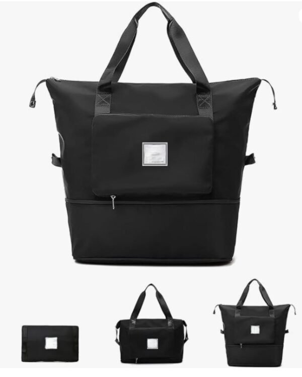 Bolso De Hombro Plegable Viaje Maleta Expandible Impermeable - Imagen 2