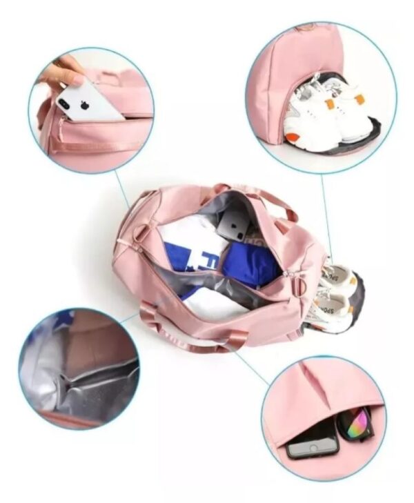 Bolso Deportivo Maletin Viaje Maleta Gimnasio Hombre Y Mujer - Imagen 5