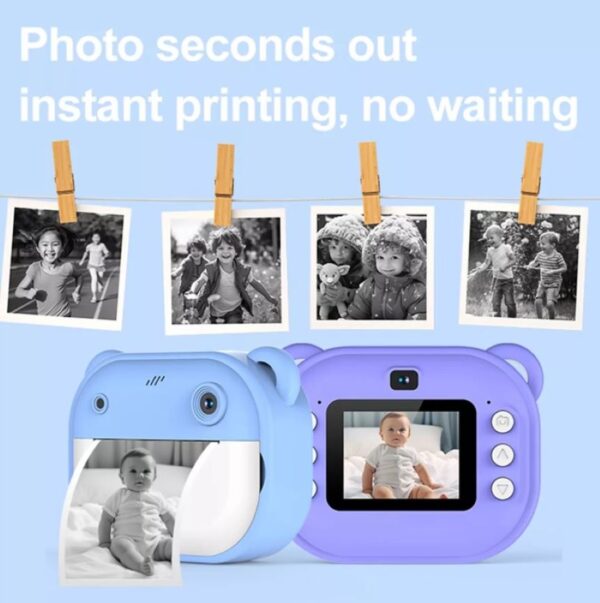 Camara De Impresion Instantanea Niños Doble Camara - Imagen 5