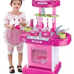 Set De Cocina De Juguete Con Luces Sonido Y Accesorios