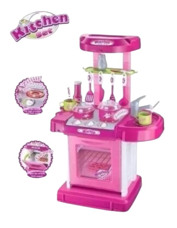 Set De Cocina De Juguete Con Luces Sonido Y Accesorios - Imagen 4