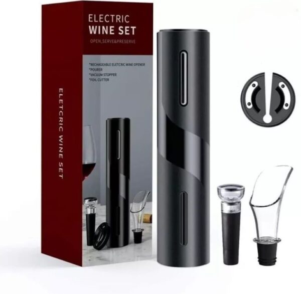 Sacacorcho Electrico Descorchador De Vinos Abridor A Pilas - Imagen 2