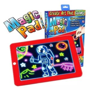 Tableta De Dibujo Con Luz Led Magic Pad 3 Marcadores