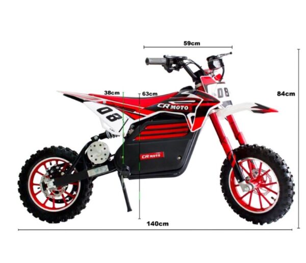 Moto Electrica Para Niños 800W - Imagen 5