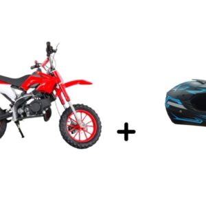 Moto A Gasolina Para Niños 56 Cc Dos Tiempos M4 Mas Casco