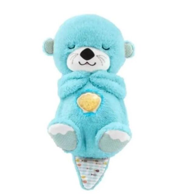 Peluche Nutria Que Respira Y Tranquiliza Sonido Anti Estres Azul