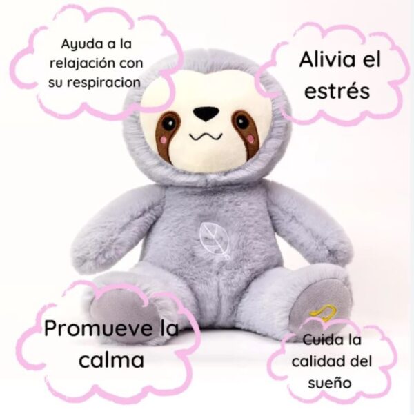 Peluche Oso Perezoso Que Respira Tranquiliza Recargable - Imagen 3