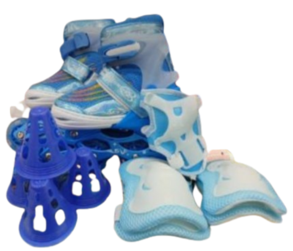 Patines En Linea Expandibles Talla M Con Kit Seguridad - Imagen 4