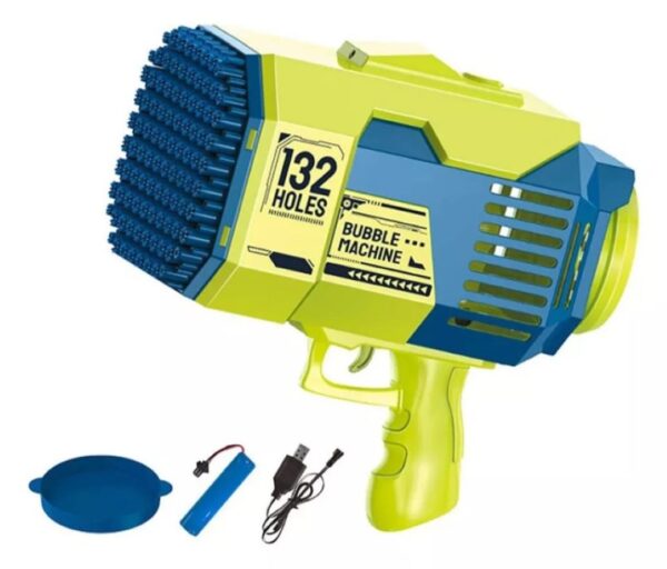 Pistola De Burbujas Recargable De 132 Agujeros Electrica - Imagen 3
