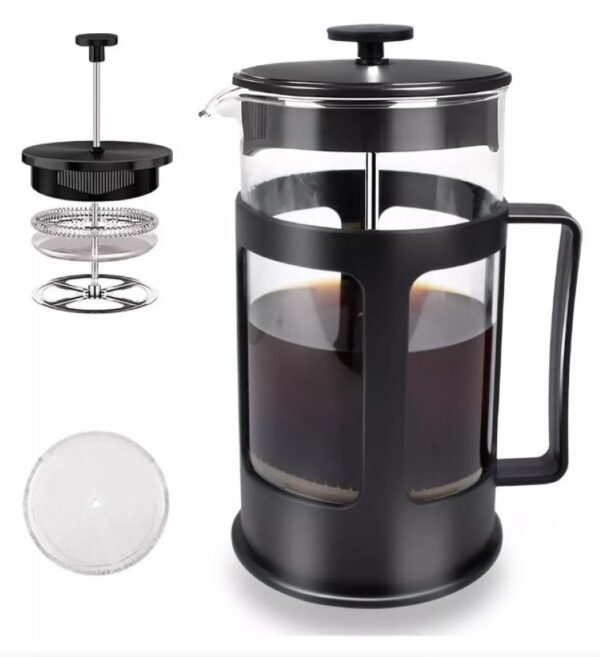 Cafetera Prensa Manual Francesa Vidrio Para Cafe 800 ML - Imagen 2
