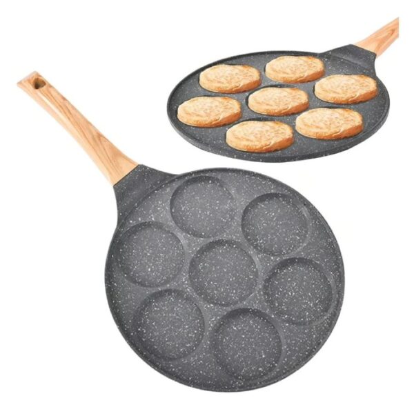 Sarten Antiadherente 7 Puestos Para Huevos Arepas Pancakes