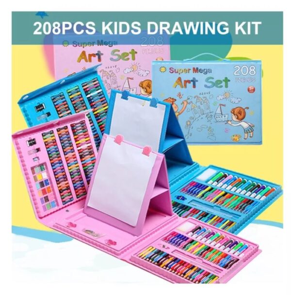 Set De Arte Maleta Para Niños 208 Piezas Creatividad Dibujo - Imagen 4