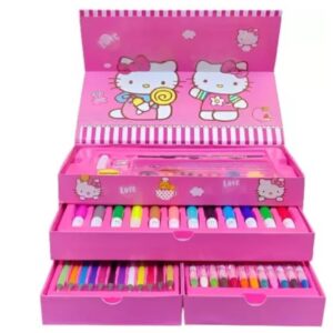 Set Arte Niños Y Niñas Maleta 54 Piezas Crayon Acuarela