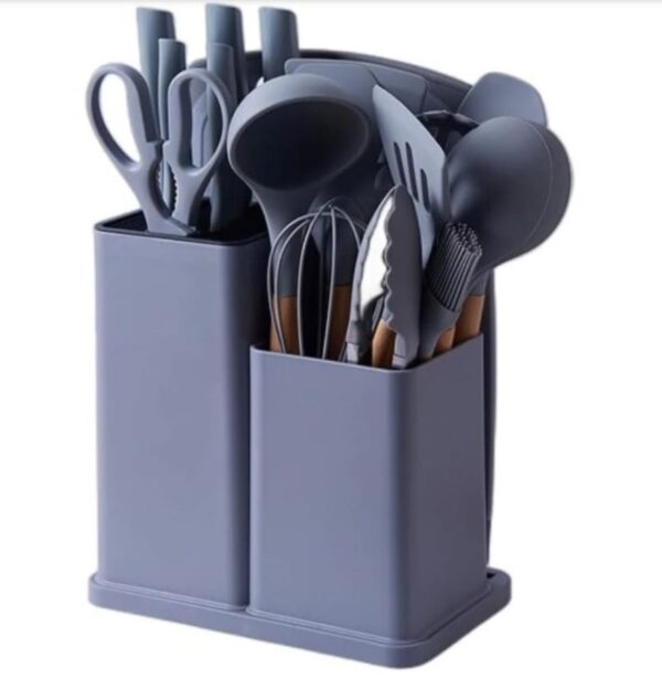 Set Utensilios Cocina Silicona 19 Pz Resistentes Al Calor - Imagen 4