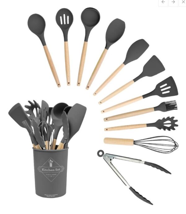 Set Utensilios Cocina Silicona 12 Pz Resistentes Al Calor - Imagen 5