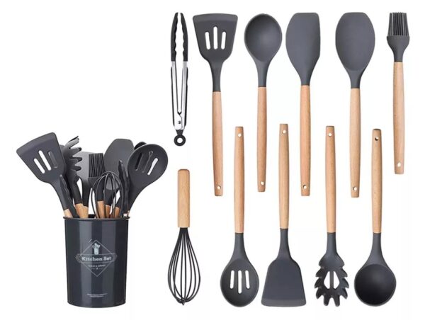 Set Utensilios Cocina Silicona 12 Pz Resistentes Al Calor - Imagen 2