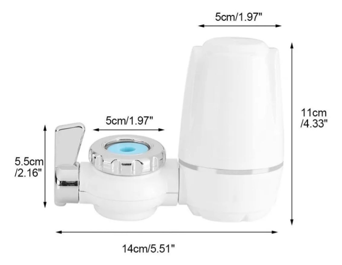 Filtro Purificador De Agua Para Llave Grifo Adaptable - Imagen 3