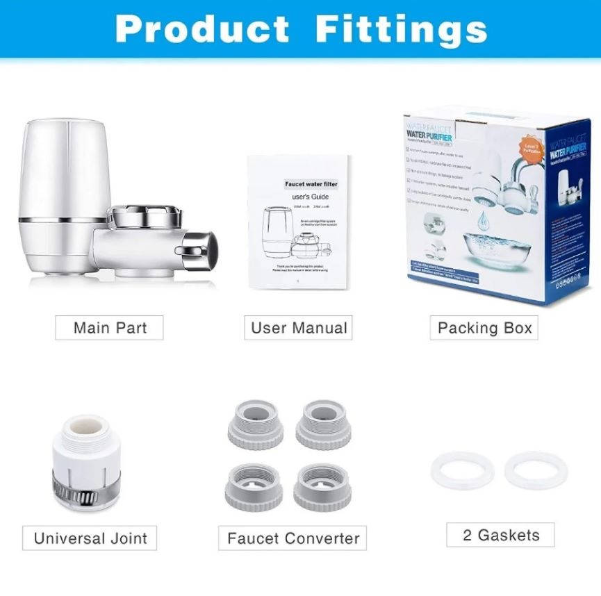 Filtro Purificador De Agua Para Llave Grifo Adaptable - Imagen 2