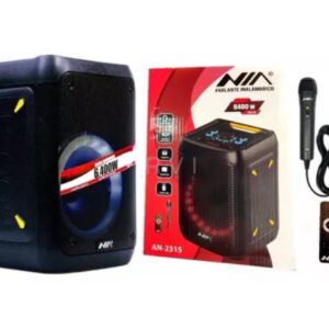 Cabina de Sonido Parlante Recargable Bluetooth Control Y Microfono NIA 2315