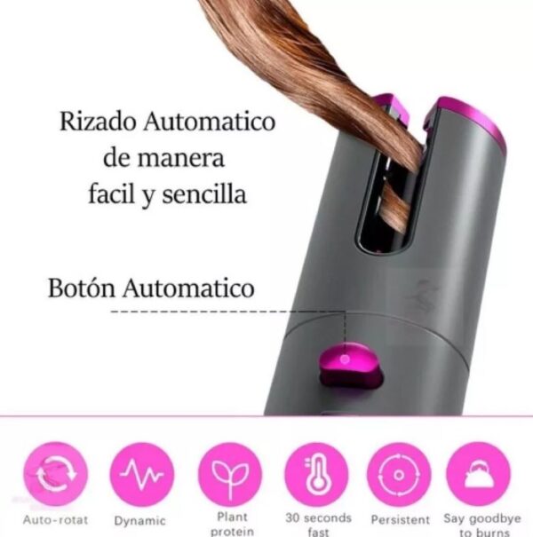 Rizador Cabello Automatico Inalambrico Recargable - Imagen 2