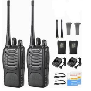 Radio Walkie Talkie Baofeng Bf-888s Uhf X2 Bateria 2800m Ah