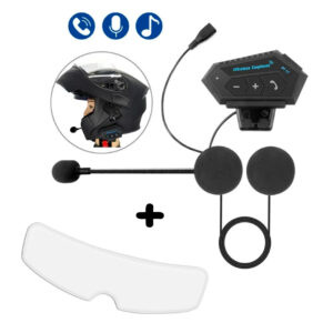 Intercomunicador Bt12 Auriculares Y Antiempañante Casco Moto