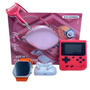 Combo K13 Smartwatch, AirPods, Game Boy Y Diadema