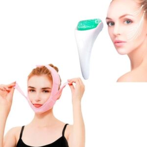 Combo Rodillo Facial Frio Mas Faja Papada