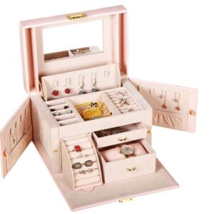 Joyero Organizador Estuche Tipo Baul Para Joyeria